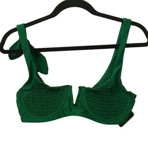 Zaful Green Bikini Top Size US 6